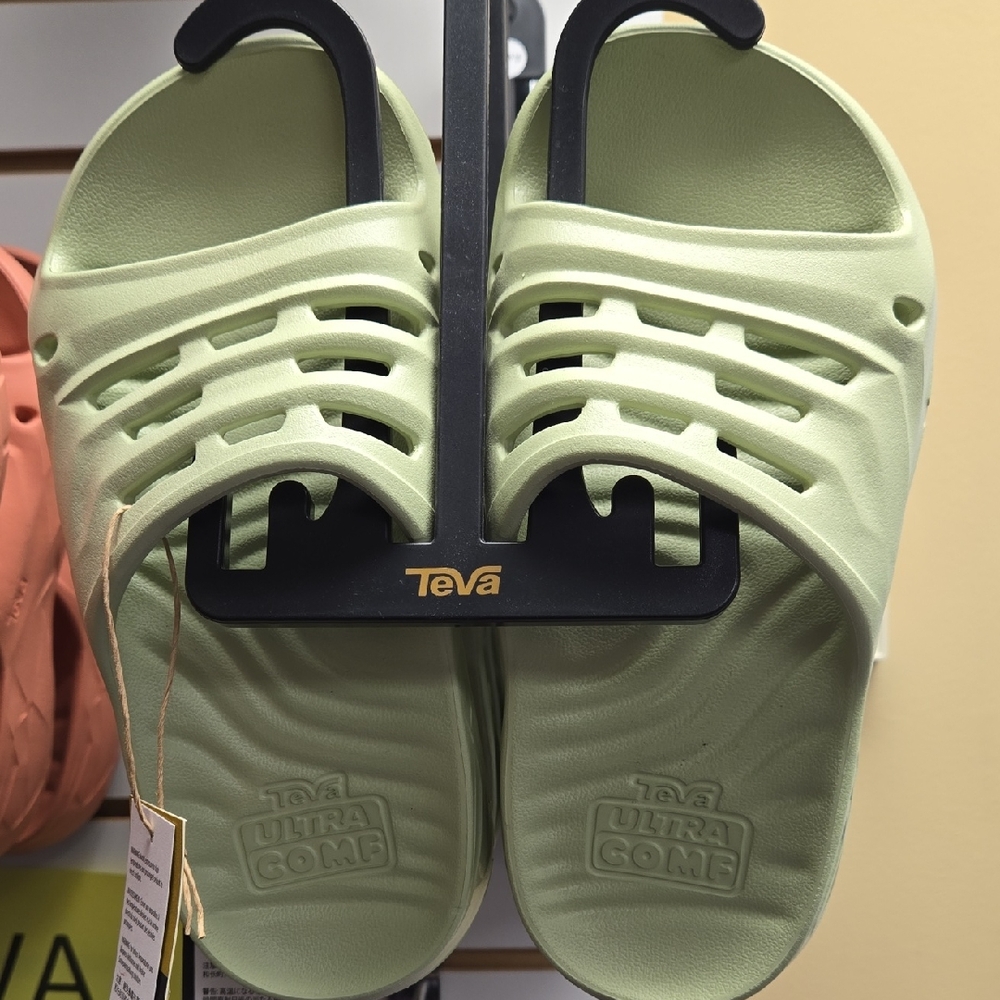 Teva Light Green ApreTrail Slide Sandals